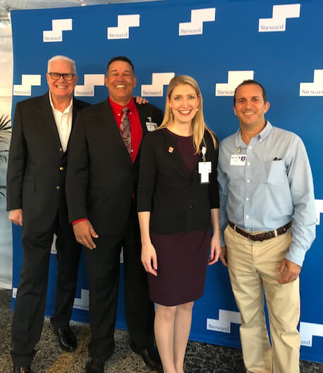 Tom Price, Mayor of the City of Rockledge, Kamen Jenkins, Florida Health Care Plans, Cami Leech Florio, COO of Hospice of St. Francis (in network) and Joe Rowlette, Florida Health Care Plans.