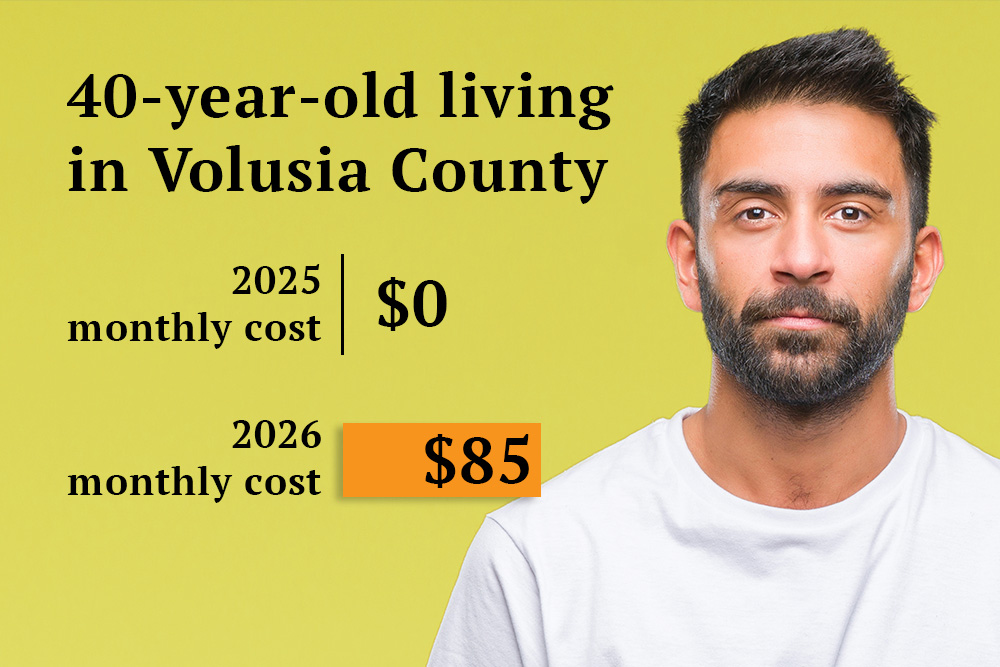 Man pointing to a message